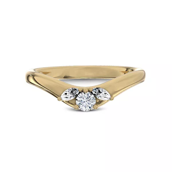 Elysium Curved Diamond Band