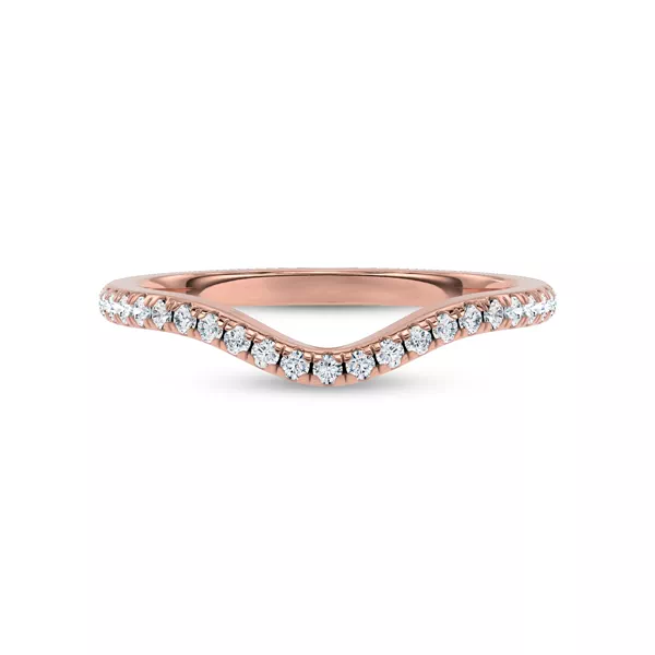 Boda Curved Pavé Diamond Band (1.5mm)