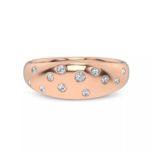 Lustra Wide Diamond Band