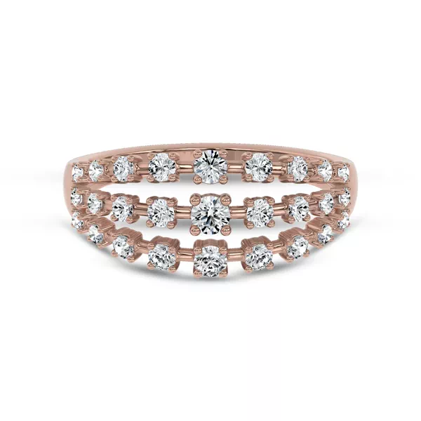 Starlight Graduated Triple Row Lab Diamond Band (1.00 ct. tw.)