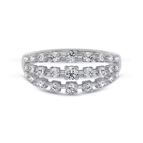 Starlight Graduated Triple Row Diamond Band (1.00 ct. tw.)
