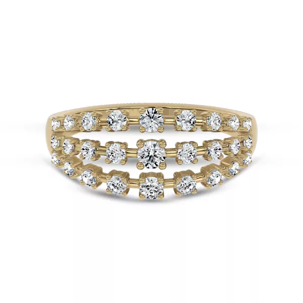 Starlight Graduated Triple Row Diamond Band (1.00 ct. tw.)