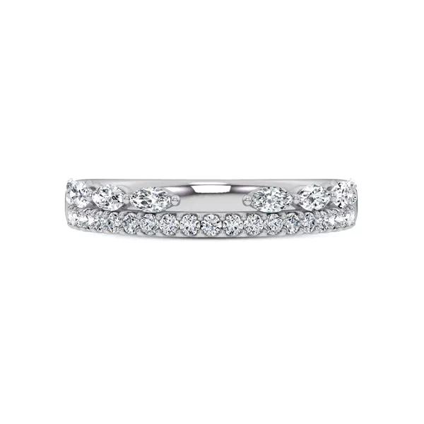 Ouvre Marquise Wrap Pavé Band