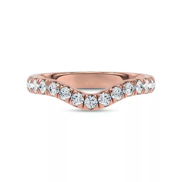 Boda Curved Pavé Lab Diamond Band (2.5mm)