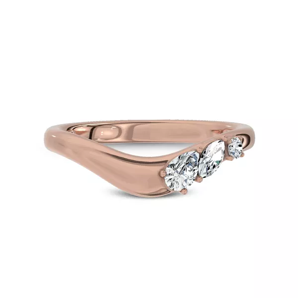 Cressa Curved Lab Diamond Band