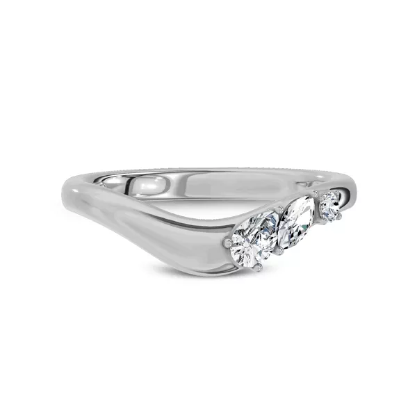 Cressa Curved Lab Diamond Band