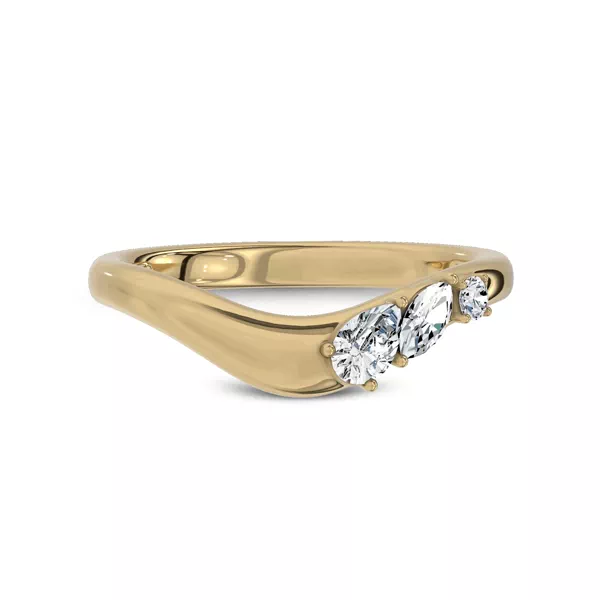 Cressa Curved Lab Diamond Band
