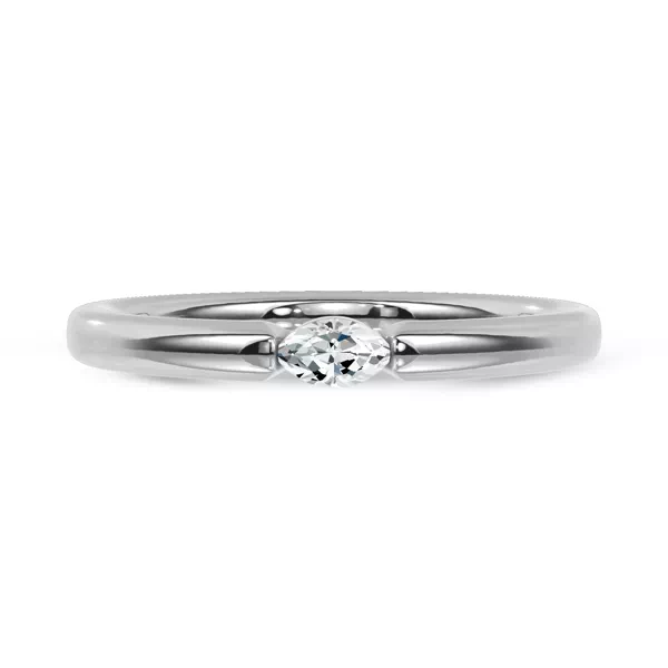 Floating Marquise Lab Diamond Stackable Ring