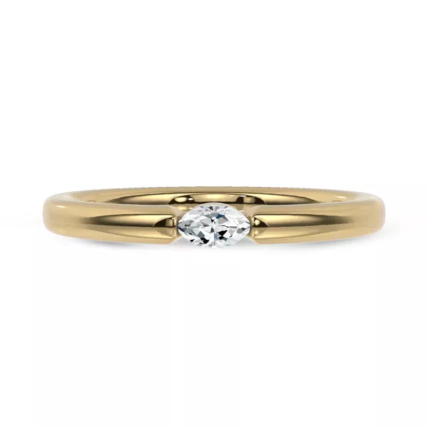 Floating Marquise Lab Diamond Stackable Ring