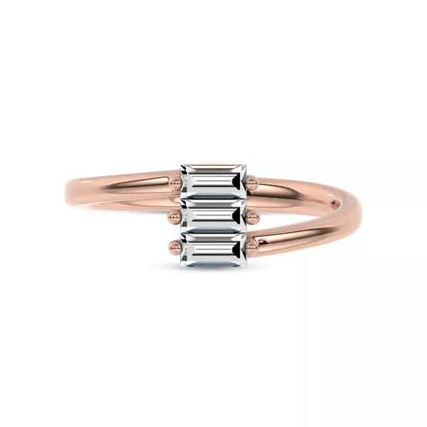 Staccato Baguette Lab Diamond Band by Christian Siriano