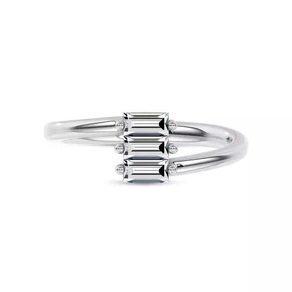 Staccato Baguette Lab Diamond Band by Christian Siriano