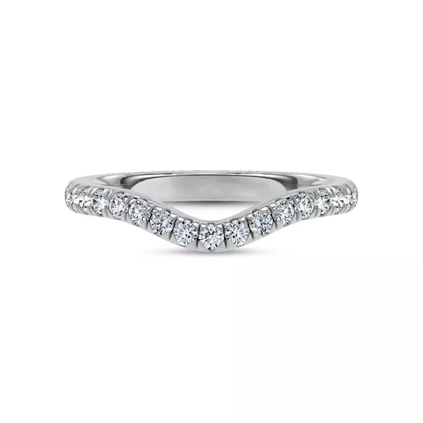 Boda Curved Pavé Lab Diamond Band (2mm)
