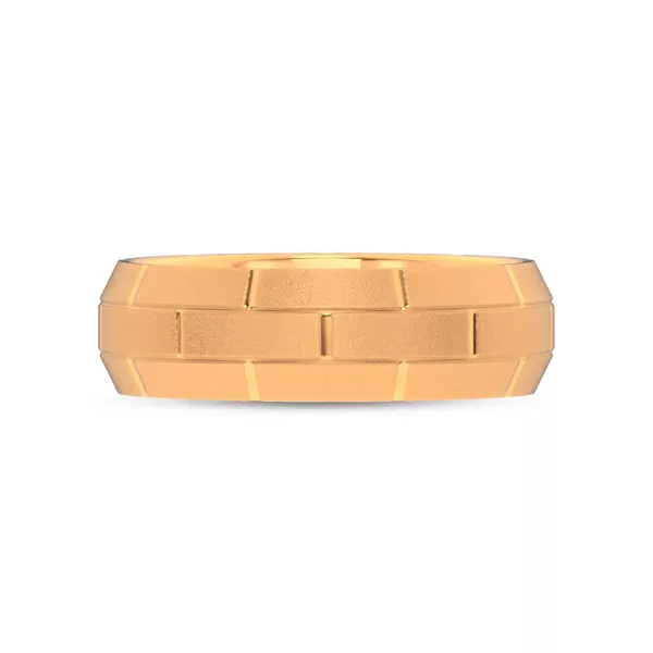 Brushed Brick Beveled Edge Band (7.1mm)