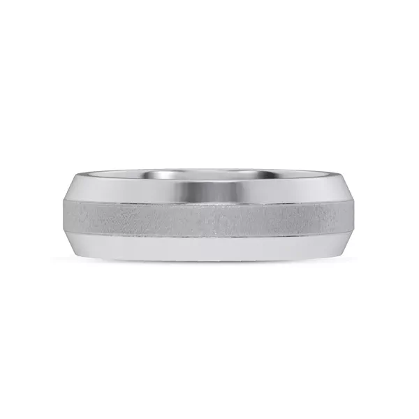 Mixed Textured Beveled Edge Band (7mm)