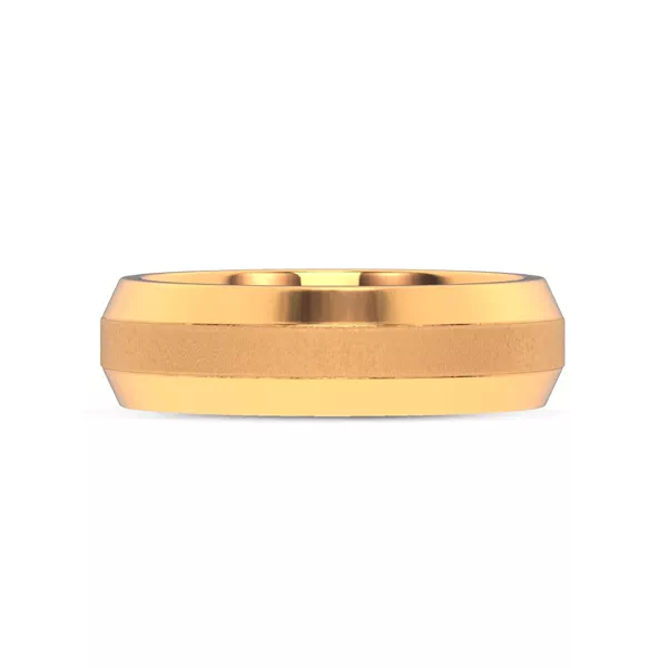 Mixed Textured Beveled Edge Band (7mm)