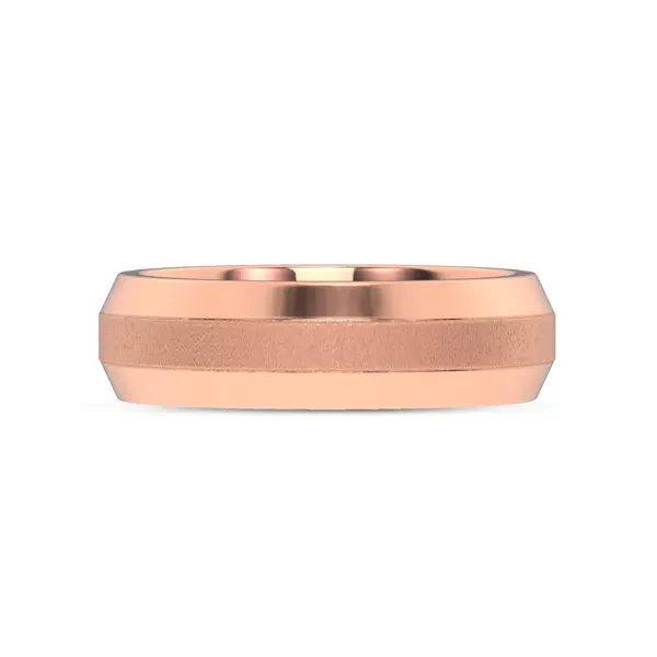Mixed Textured Beveled Edge Band (7mm)
