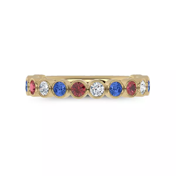 Americana Bezel Lab Diamond Ring