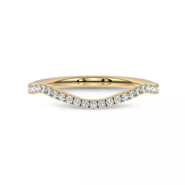 Bellatrix Contour Pavé Band 