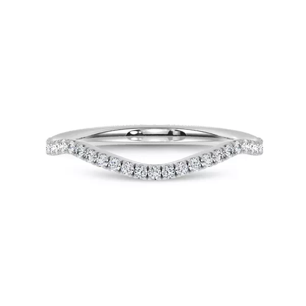Bellatrix Contour Pavé Band 