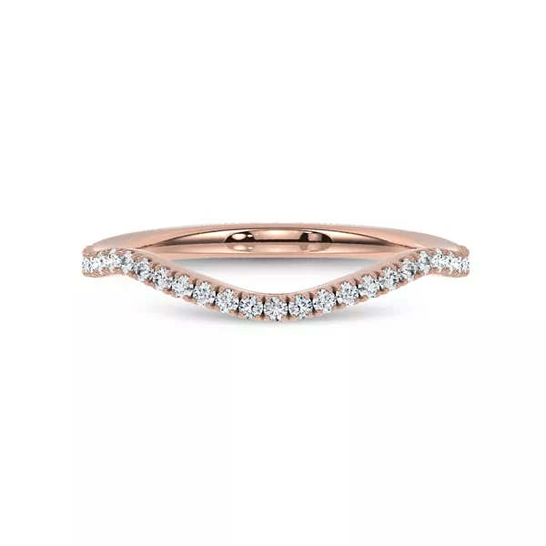 Bellatrix Contour Pavé Band 