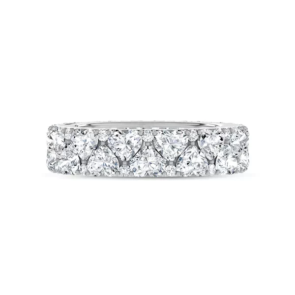 Hearts Mosaic Lab Diamond Eternity Band