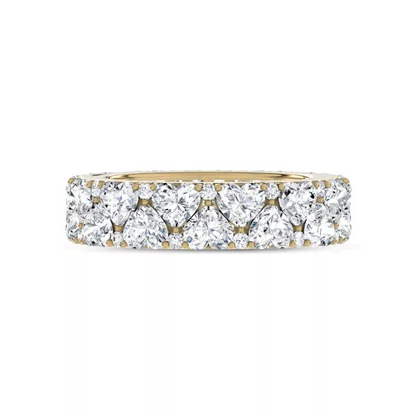 Hearts Mosaic Lab Diamond Eternity Band