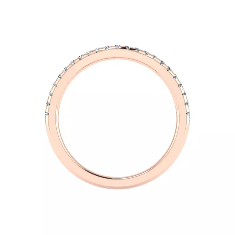 14K Rose Gold Madison Pave Band