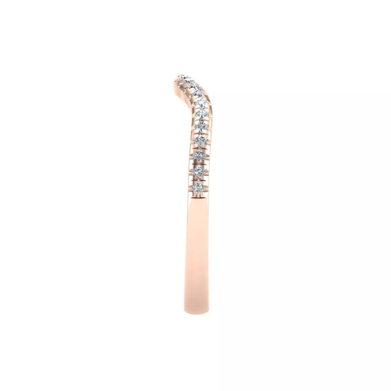 14K Rose Gold Madison Pave Band