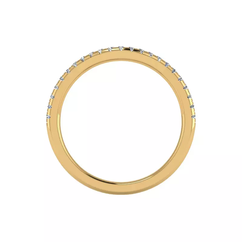 14K Yellow Gold Madison Pave Band