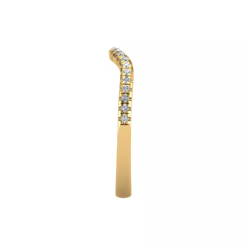 14K Yellow Gold Madison Pave Band