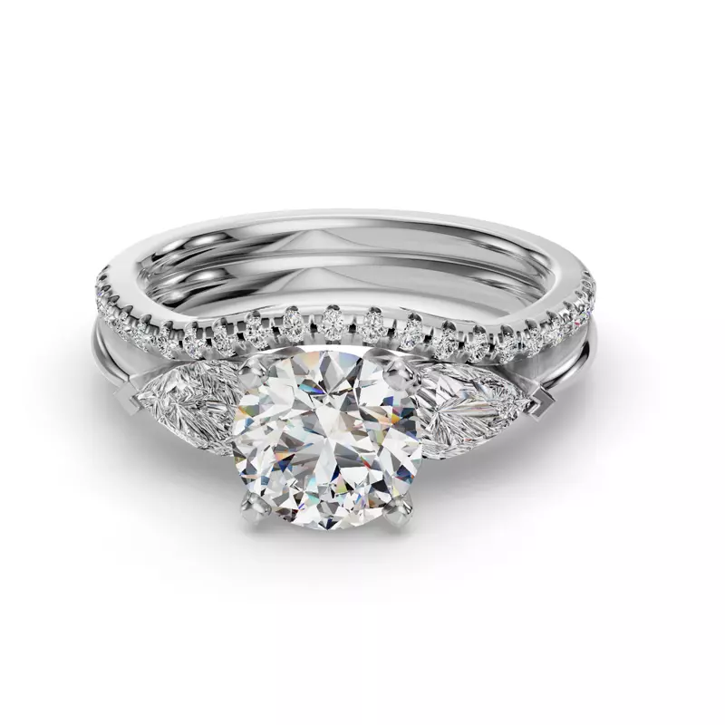 Platinum Madison Pave Band