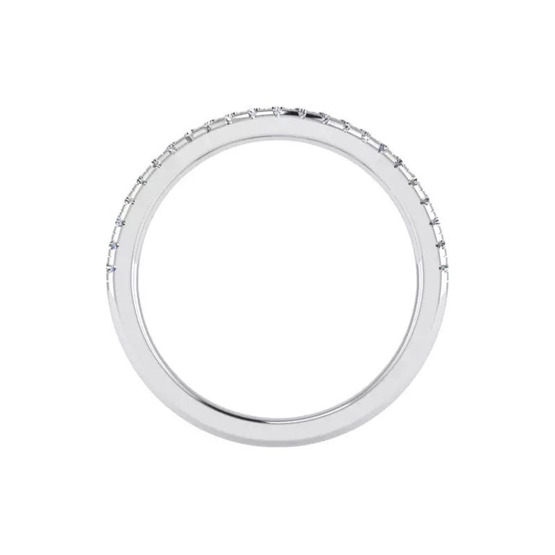 Platinum Madison Pave Band