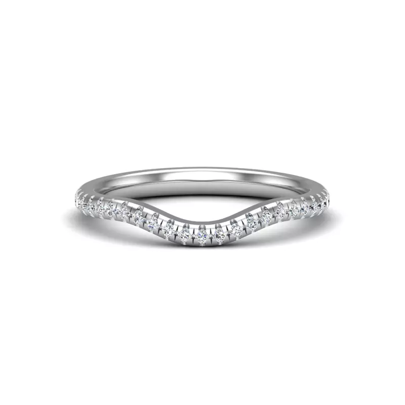 Platinum Madison Pave Band