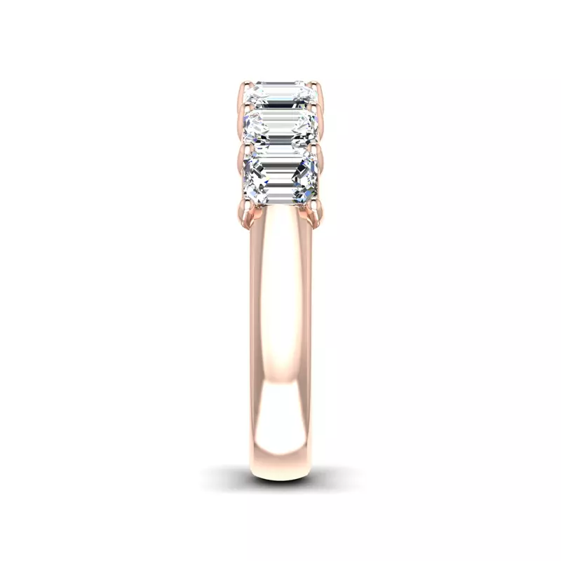 14K Rose Gold Mae 7 Stone Diamond Band