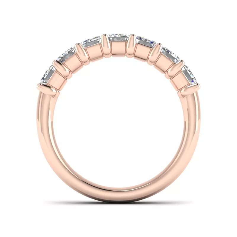 14K Rose Gold Mae 7 Stone Diamond Band