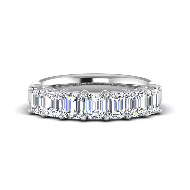 Platinum Mae 7 Stone Diamond Band