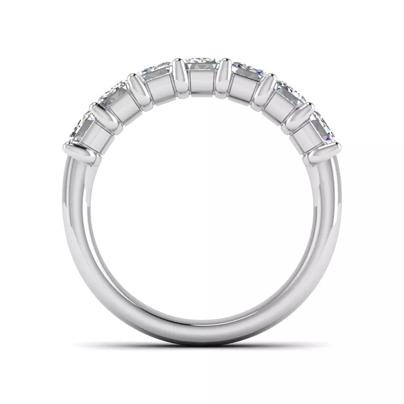 Platinum Mae 7 Stone Diamond Band