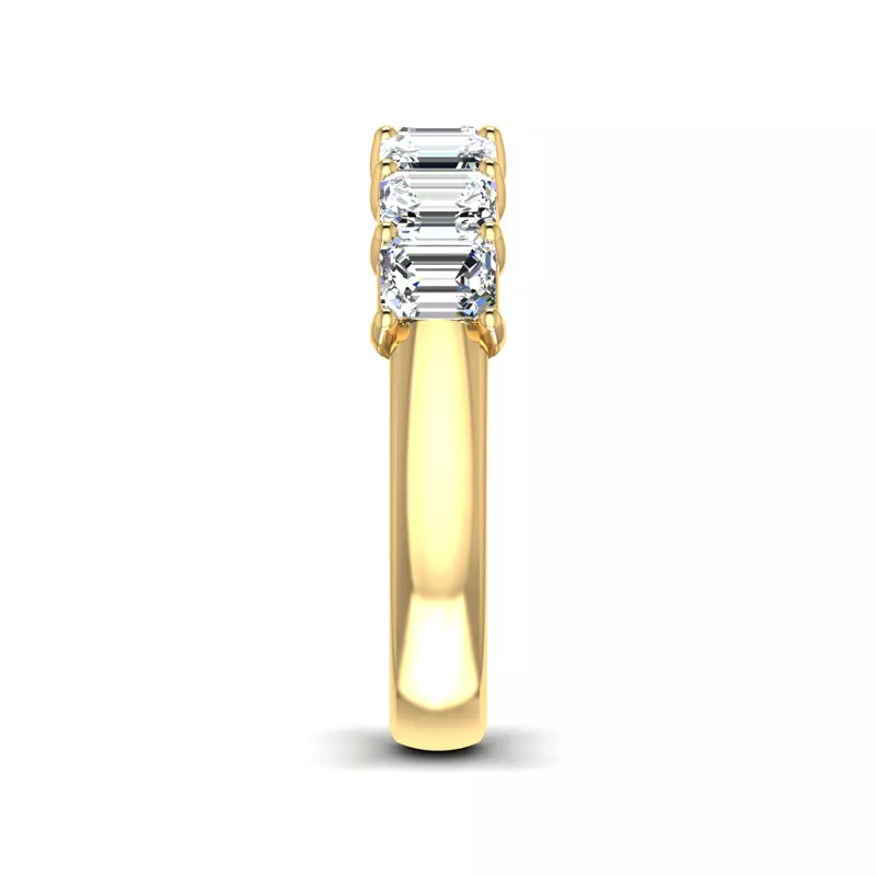 14K Yellow Gold Mae 7 Stone Lab Diamond Band