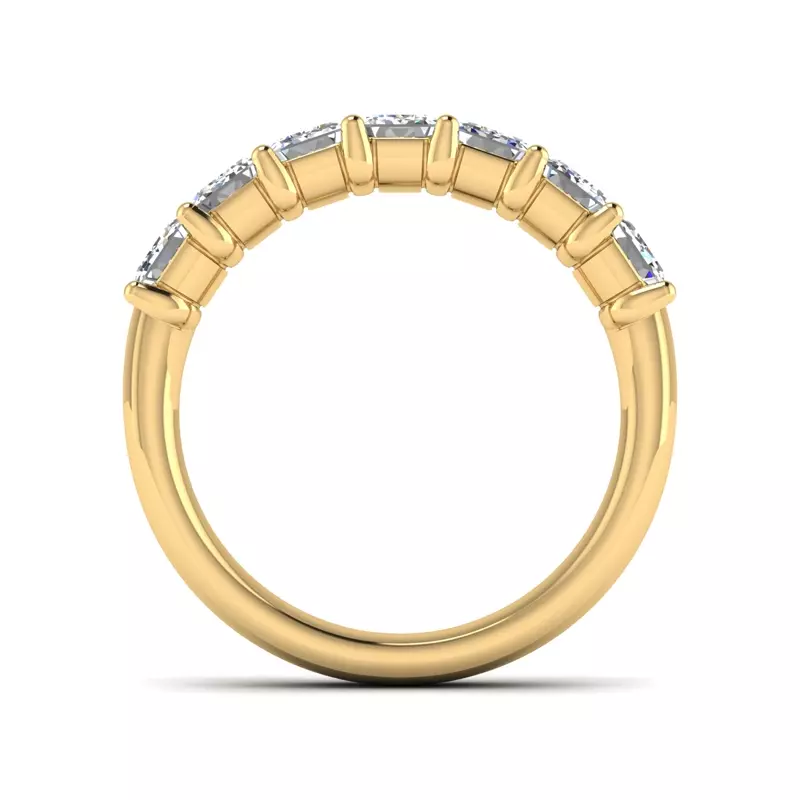 14K Yellow Gold Mae 7 Stone Lab Diamond Band