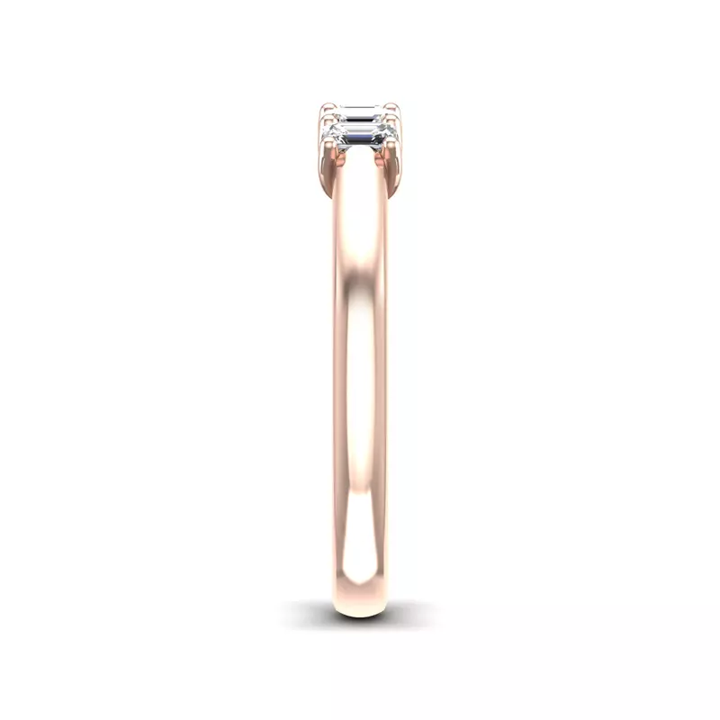 14K Rose Gold Salem 5 Stone Diamond Band