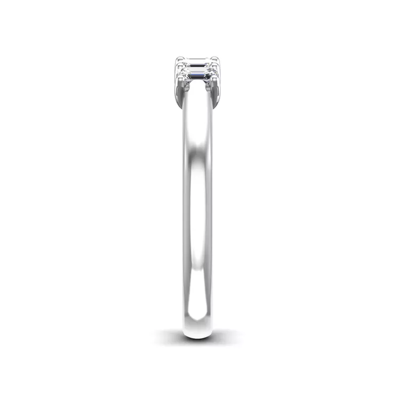Platinum Salem 5 Stone Diamond Band