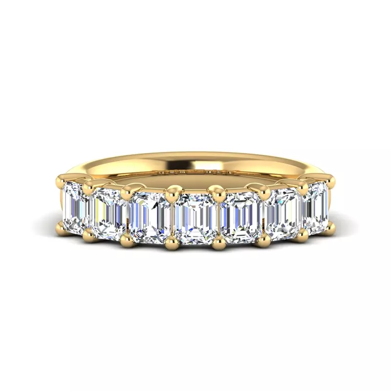 14K Yellow Gold Adley 7 Stone Diamond Band