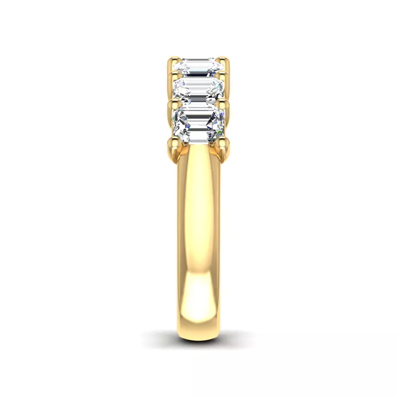 14K Yellow Gold Adley 7 Stone Diamond Band