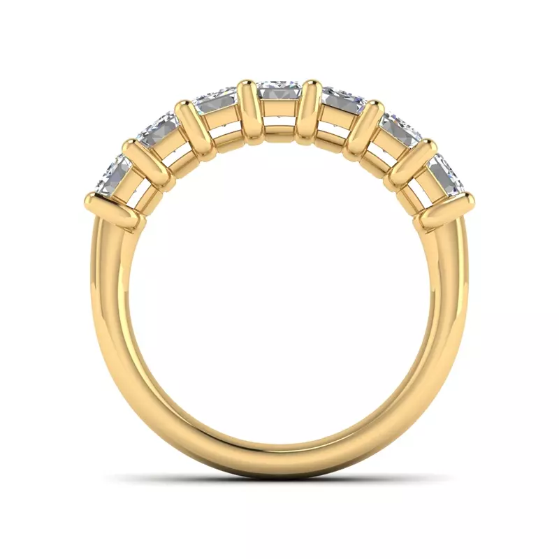 14K Yellow Gold Adley 7 Stone Diamond Band
