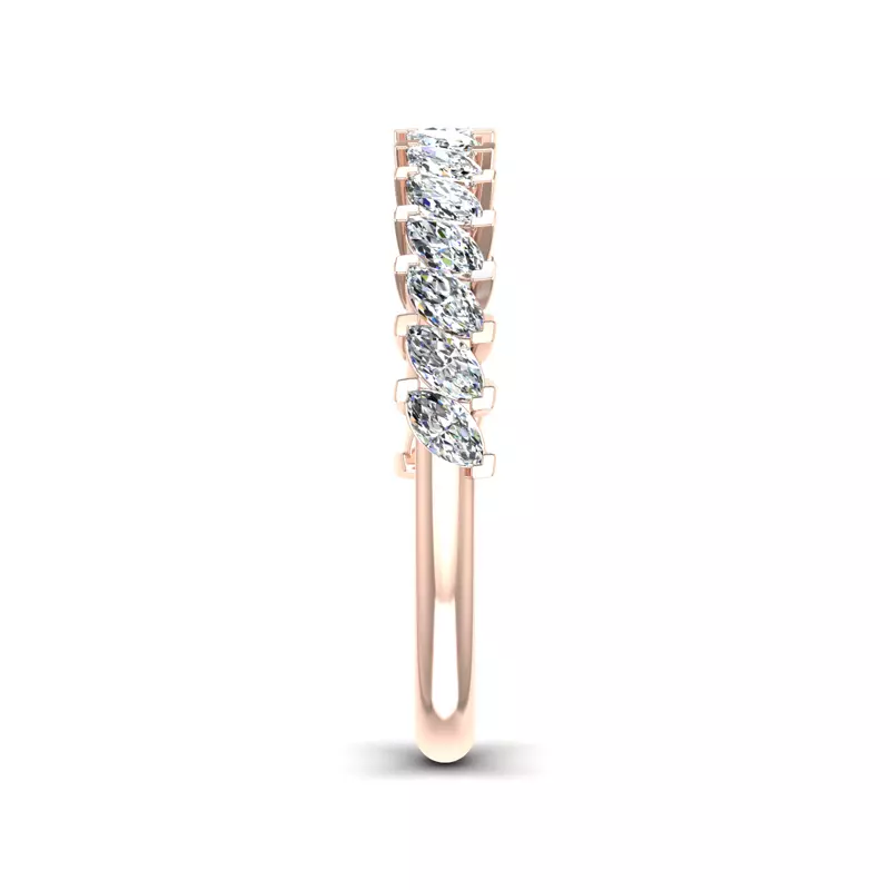 14K Rose Gold Alma Diamond Anniversary Band