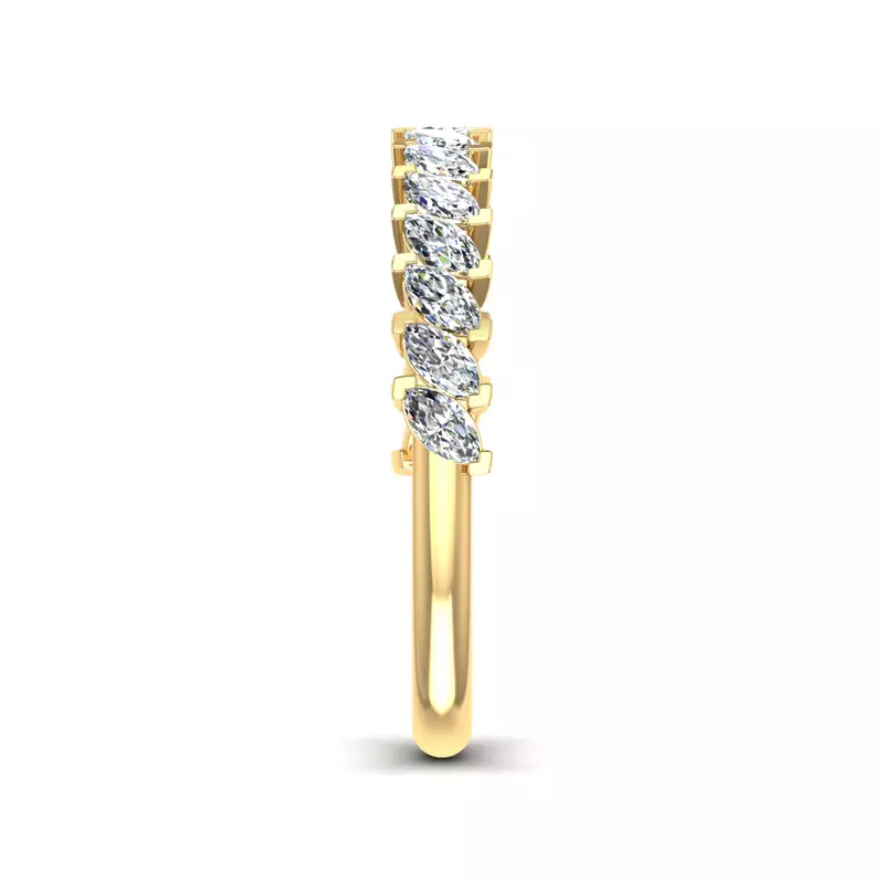 14K Yellow Gold Alma Diamond Anniversary Band