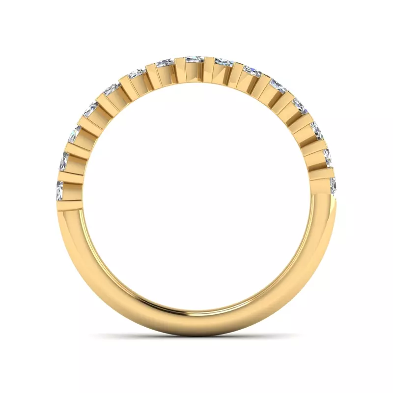 14K Yellow Gold Alma Diamond Anniversary Band