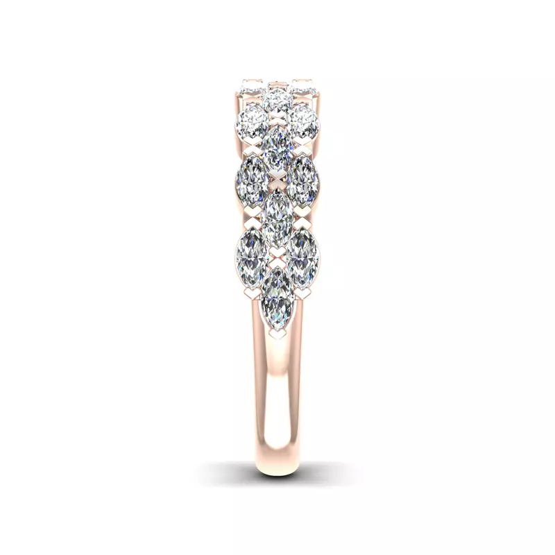 14K Rose Gold Helena Diamond Anniversary Band
