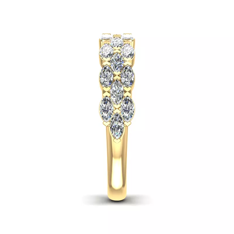 14K Yellow Gold Helena Lab Diamond Anniversary Band