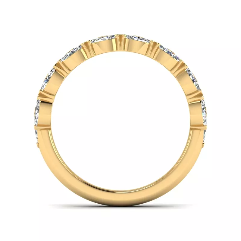 14K Yellow Gold Helena Lab Diamond Anniversary Band